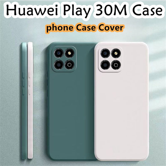 For Huawei Play 30M Cover Drop and wear resistant Silicone Full Case Classic Simple Solid Color Phone Case Cover