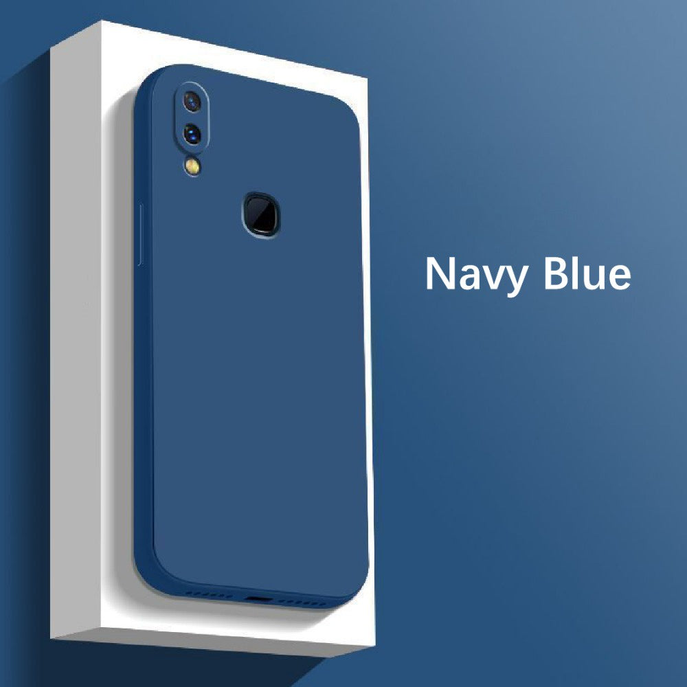 For VIVO Z3 Cover Drop and wear resistant Silicone Full Case Classic Simple Solid Color Phone Case Cover