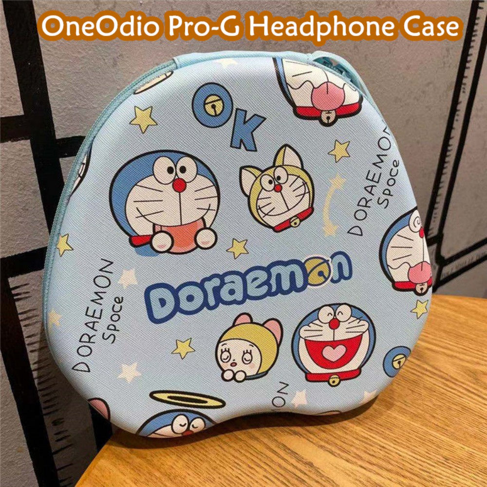 For OneOdio Pro-G Headphone Case Cartoon Creative Patterns Headset Earpads Storage Bag Casing Box
