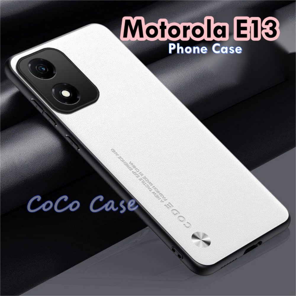 For Motorola E13 Cover Silicone Professional Full Case Classic Simple Solid Color Phone Case Cover sweatproof