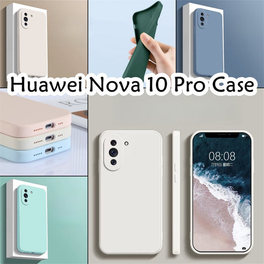 For Huawei Nova 10 Pro Cover Drop and wear resistant Silicone Full Case Classic Simple Solid Color Phone Case Cover