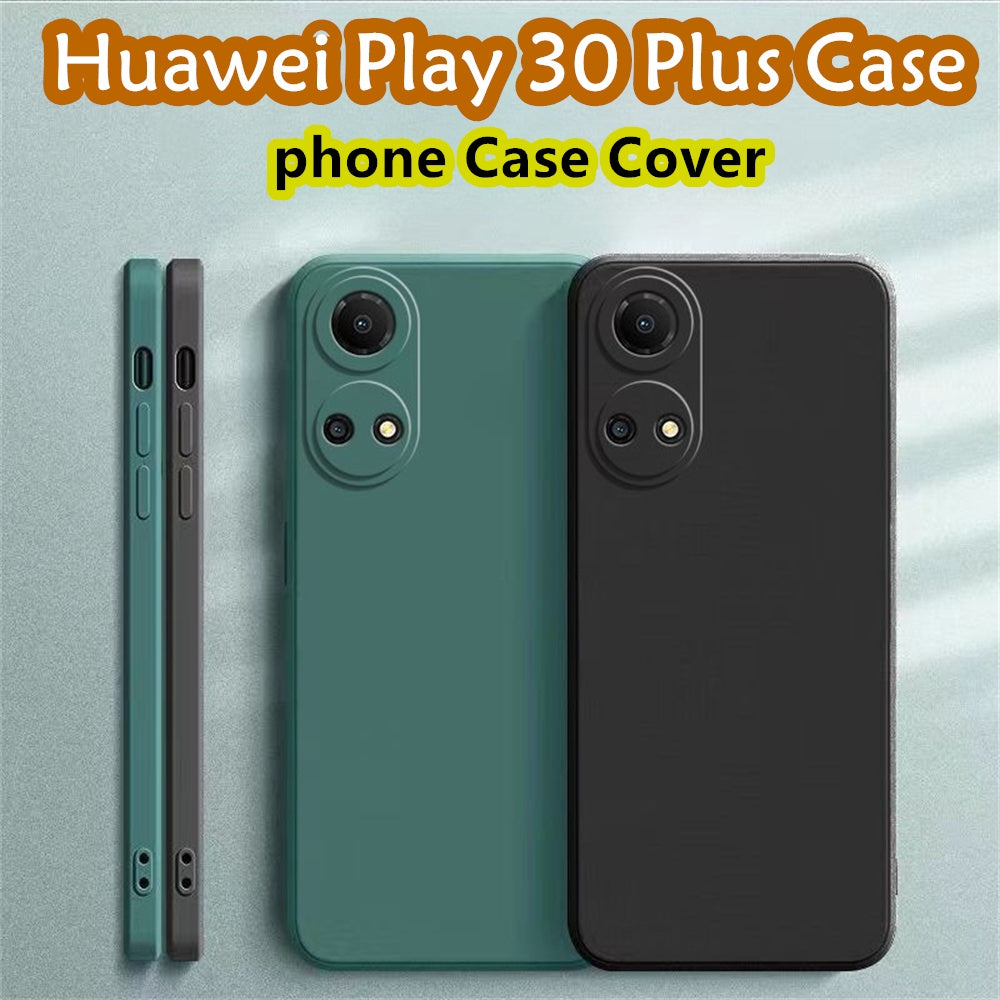 For Huawei Play 30 Plus Cover Drop and wear resistant Silicone Full Case Classic Simple Solid Color Phone Case Cover