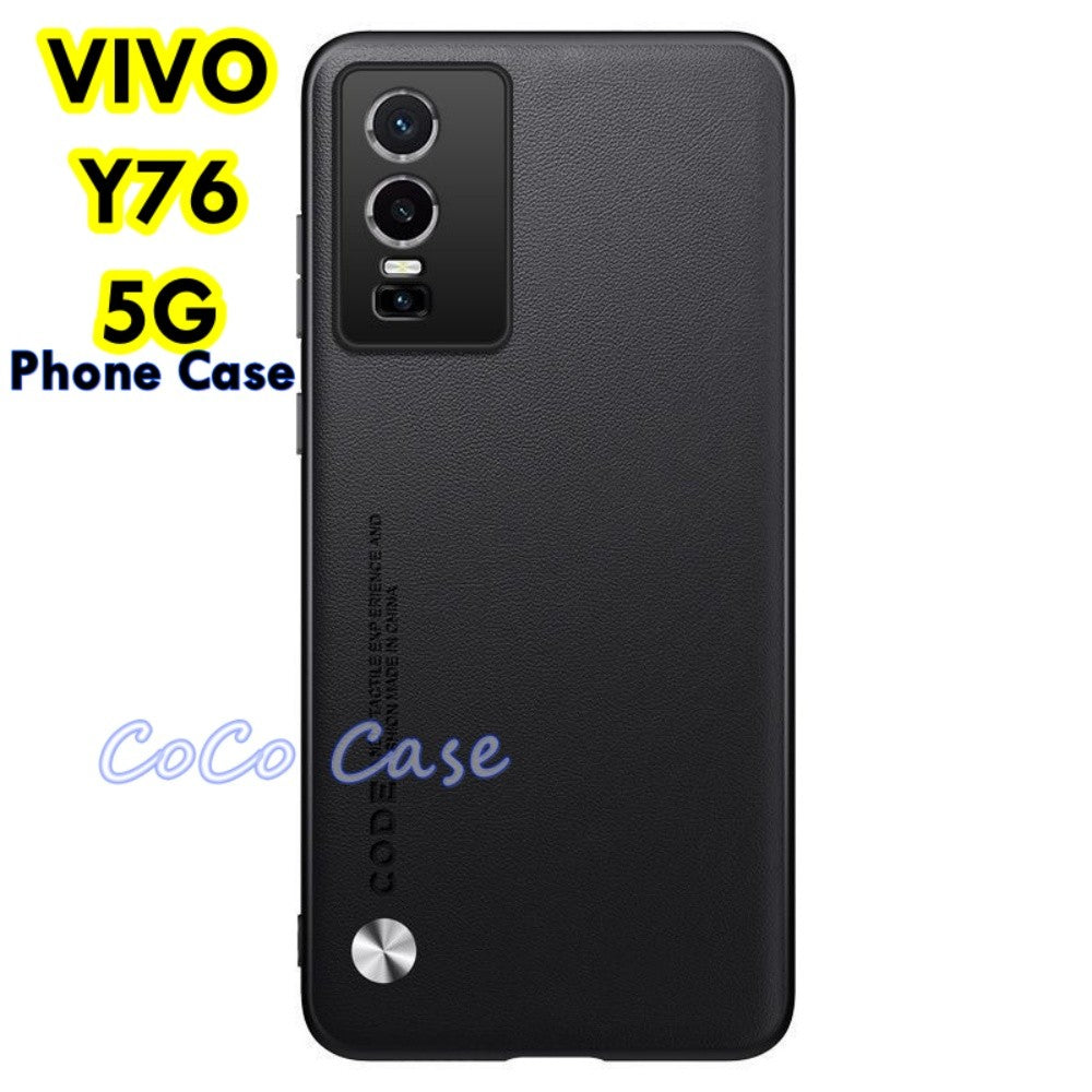 For VIVO Y76 5G Cover Silicone Professional Full Case Classic Simple Solid Color Phone Case Cover sweatproof