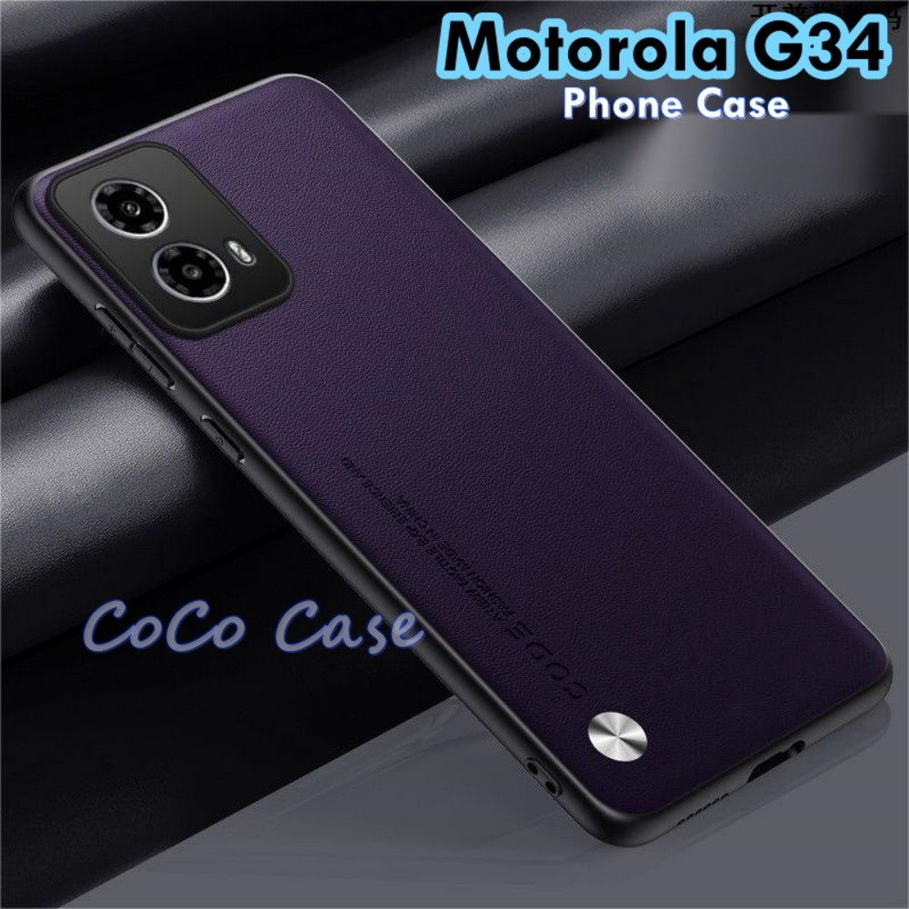 For Motorola G34 Cover Silicone Professional Full Case Classic Simple Solid Color Phone Case Cover sweatproof