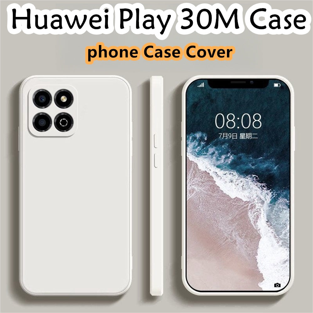 For Huawei Play 30M Cover Drop and wear resistant Silicone Full Case Classic Simple Solid Color Phone Case Cover
