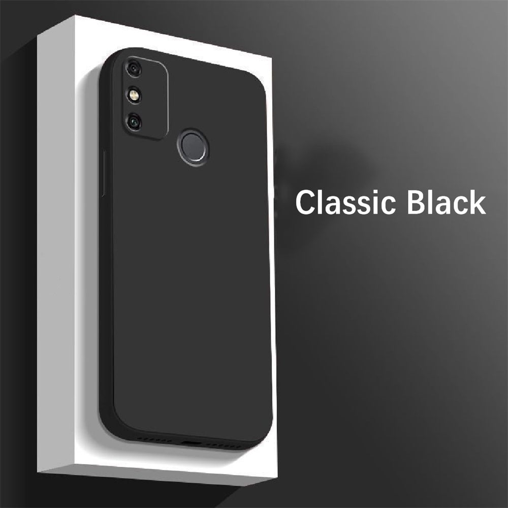 For Honor 9A Cover Drop and wear resistant Silicone Full Case Classic Simple Solid Color Phone Case Cover