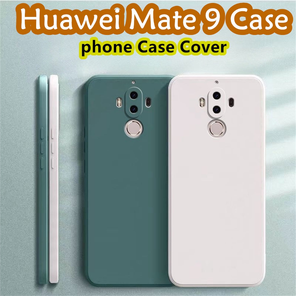 For Huawei Mate 9 Cover Drop and wear resistant Silicone Full Case Classic Simple Solid Color Phone Case Cover