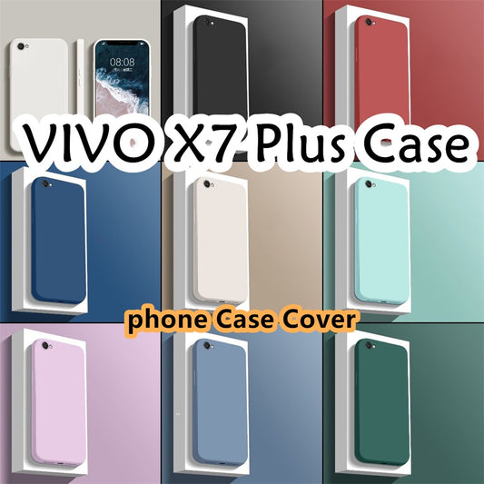 For VIVO X7 Plus Cover Drop and wear resistant Silicone Full Case Classic Simple Solid Color Phone Case Cover
