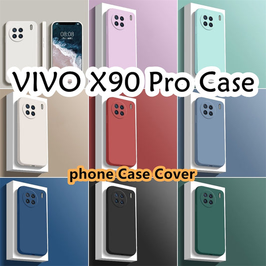 For VIVO X90 Pro Cover Drop and wear resistant Silicone Full Case Classic Simple Solid Color Phone Case Cover