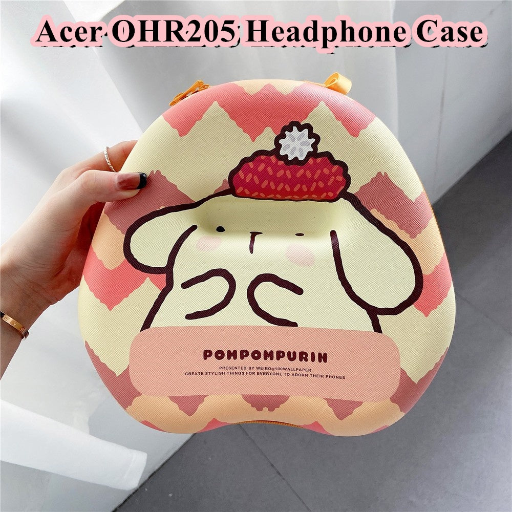 For Acer OHR205 Headphone Case Cartoon Creative Patterns Headset Earpads Storage Bag Casing Box