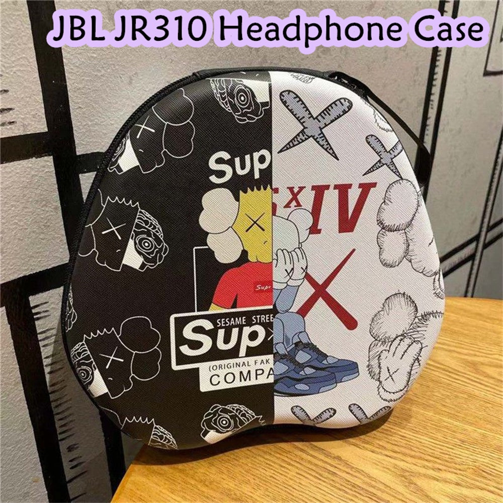 For JBL JR310 Headphone Case Cartoon Creative Patterns Headset Earpads Storage Bag Casing Box