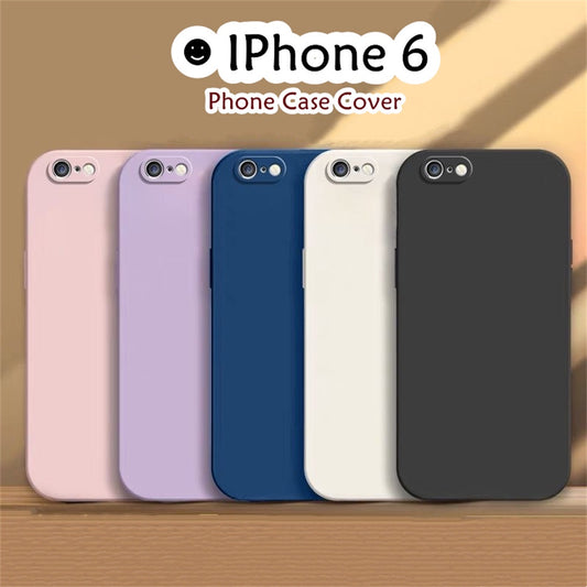 For IPhone 6 Cover Drop and wear resistant Silicone Full Case Classic Simple Solid Color Phone Case Cover