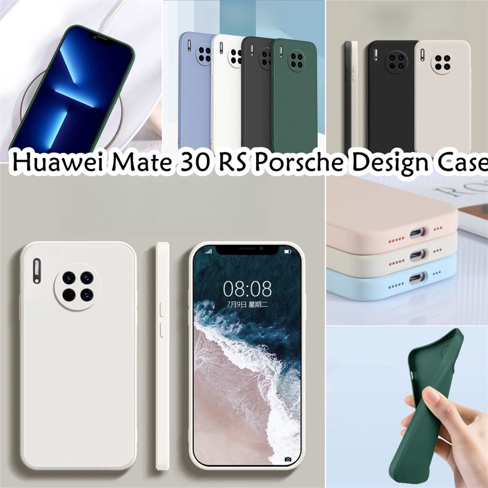 For Huawei Mate 30 RS Cover Drop and wear resistant Silicone Full Case Classic Simple Solid Color Phone Case Cover