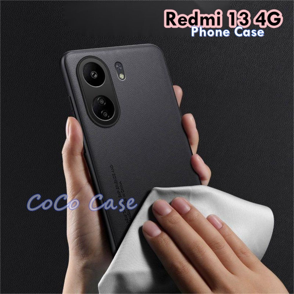 For Redmi 13 4G Cover Silicone Professional Full Case Classic Simple Solid Color Phone Case Cover sweatproof