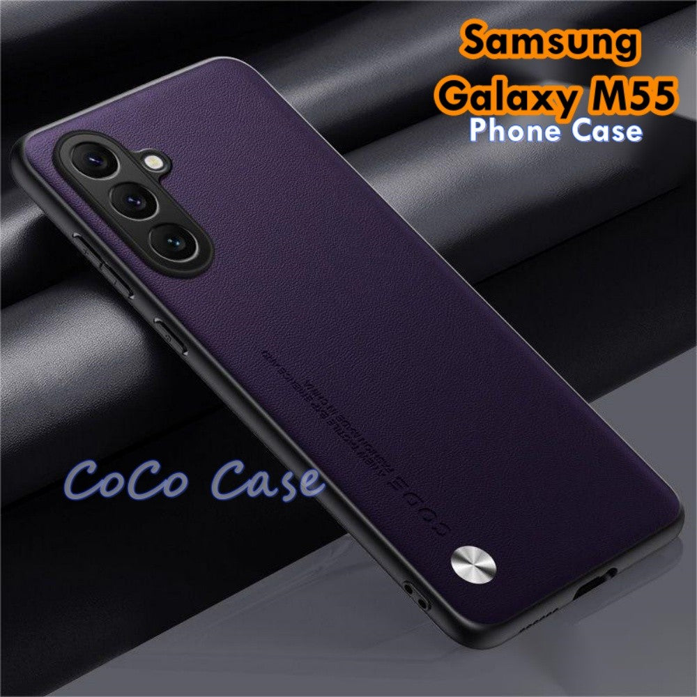 For Samsung Galaxy M55 Cover Silicone Professional Full Case Classic Simple Solid Color Phone Case Cover sweatproof