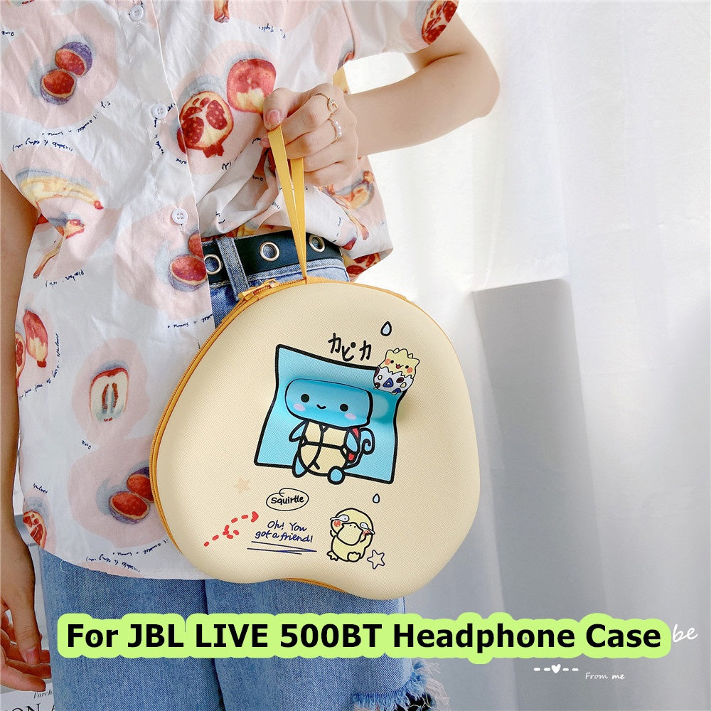 For JBL LIVE 500BT Headphone Case Cartoon Creative Patterns Headset Earpads Storage Bag Casing Box