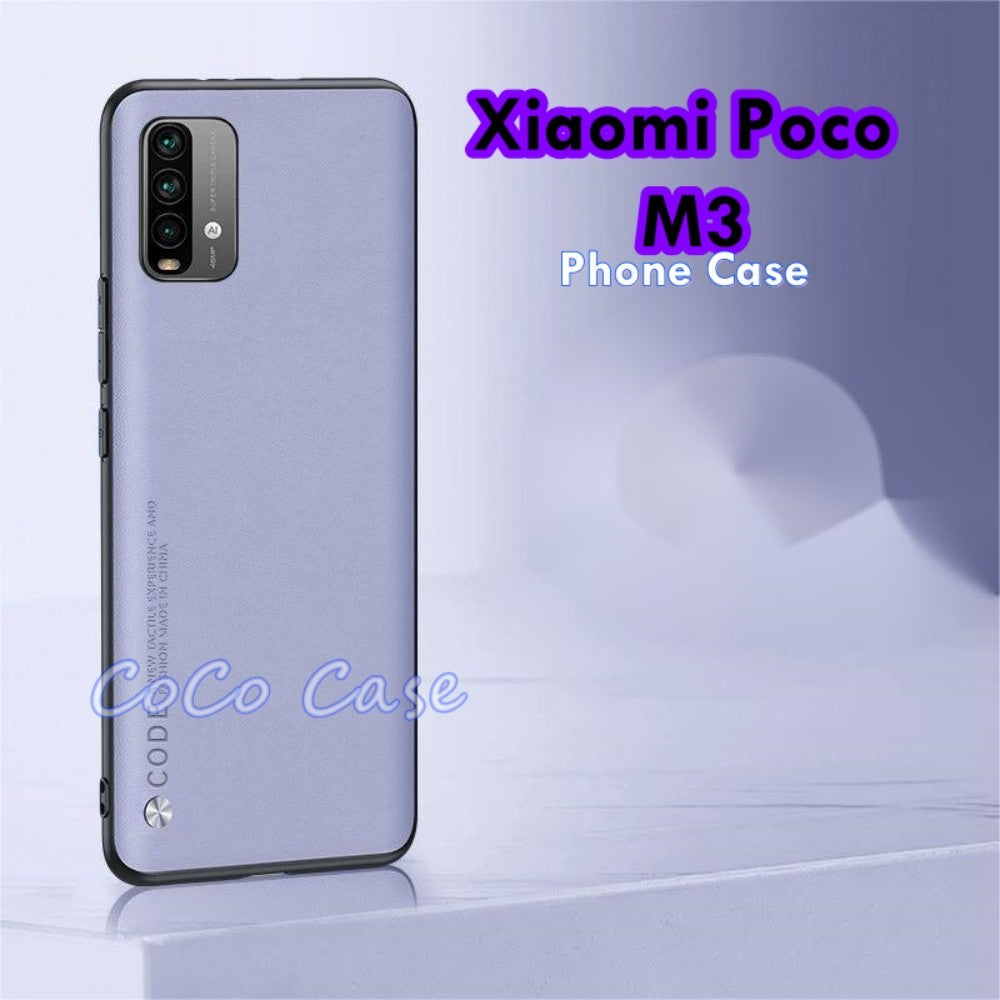 For Xiaomi Poco M3 Cover Silicone Professional Full Case Classic Simple Solid Color Phone Case Cover sweatproof