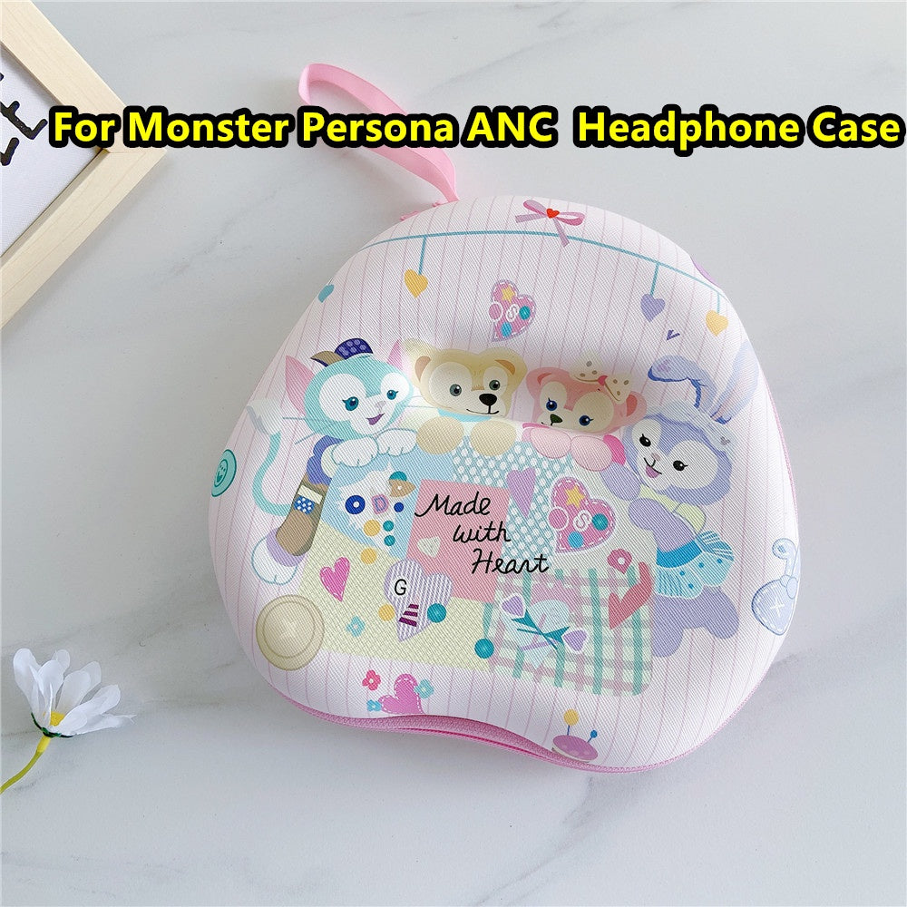 For Monster Persona ANC Headphone Case Cartoon Creative Patterns Headset Earpads Storage Bag Casing Box