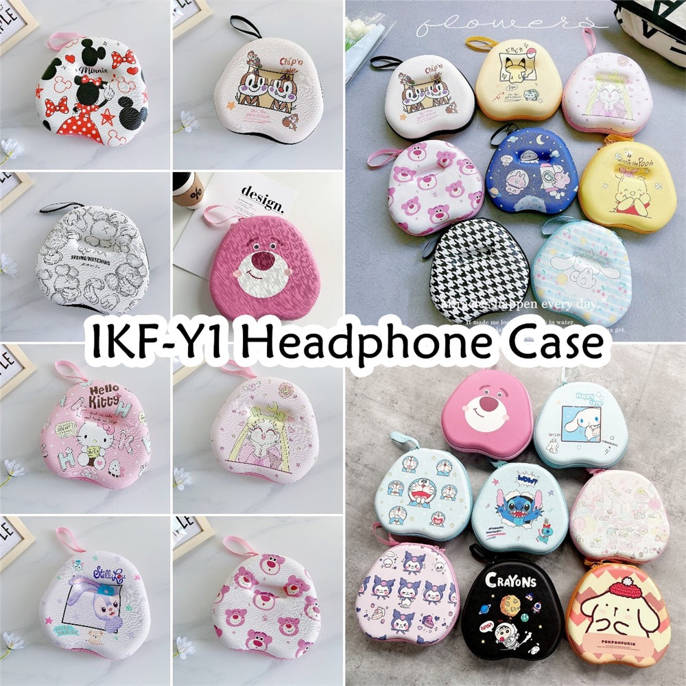 For IKF-Y1 Headphone Case Cartoon Creative Patterns Headset Earpads Storage Bag Casing Box