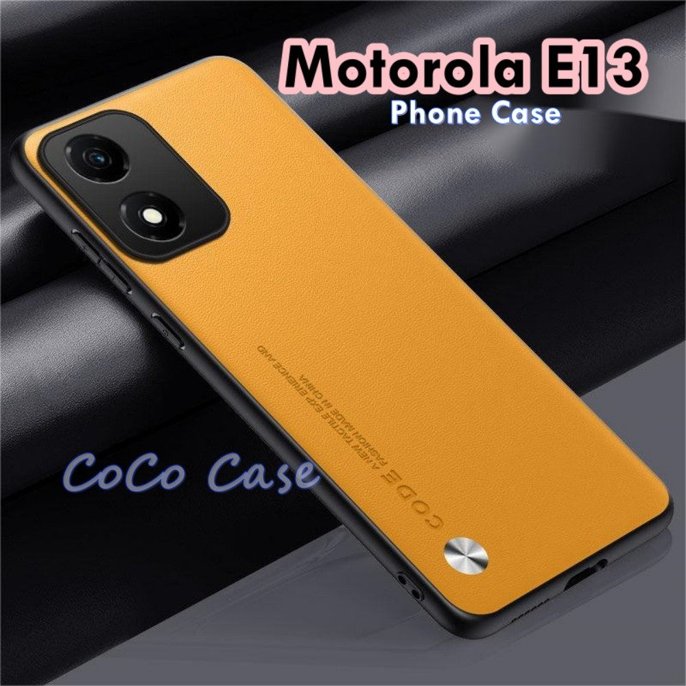 For Motorola E13 Cover Silicone Professional Full Case Classic Simple Solid Color Phone Case Cover sweatproof