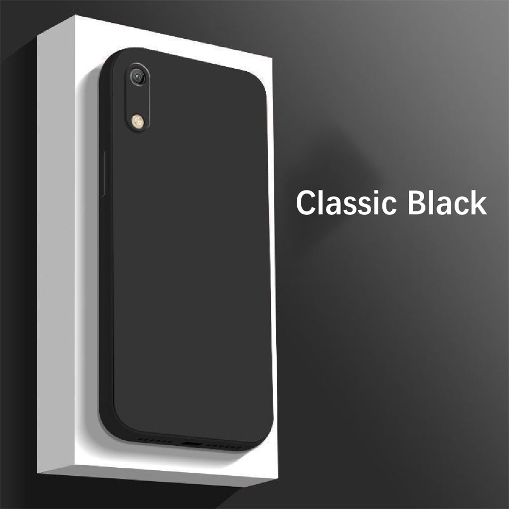 For Honor 8A Cover Drop and wear resistant Silicone Full Case Classic Simple Solid Color Phone Case Cover