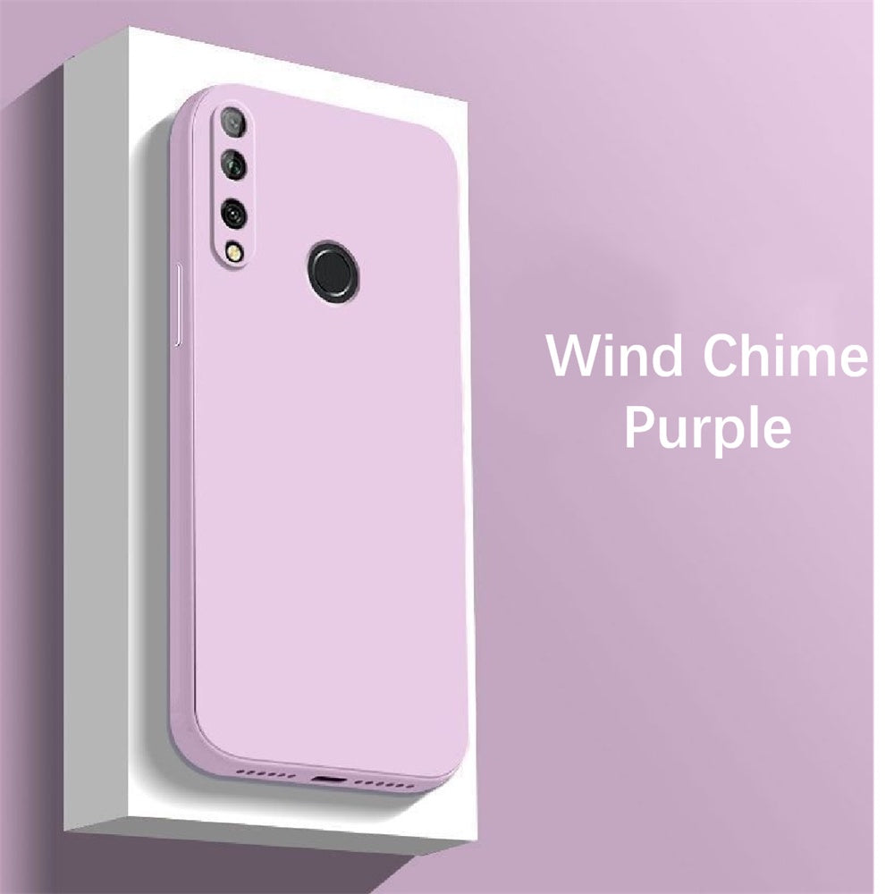 For Honor 20i Cover Drop and wear resistant Silicone Full Case Classic Simple Solid Color Phone Case Cover