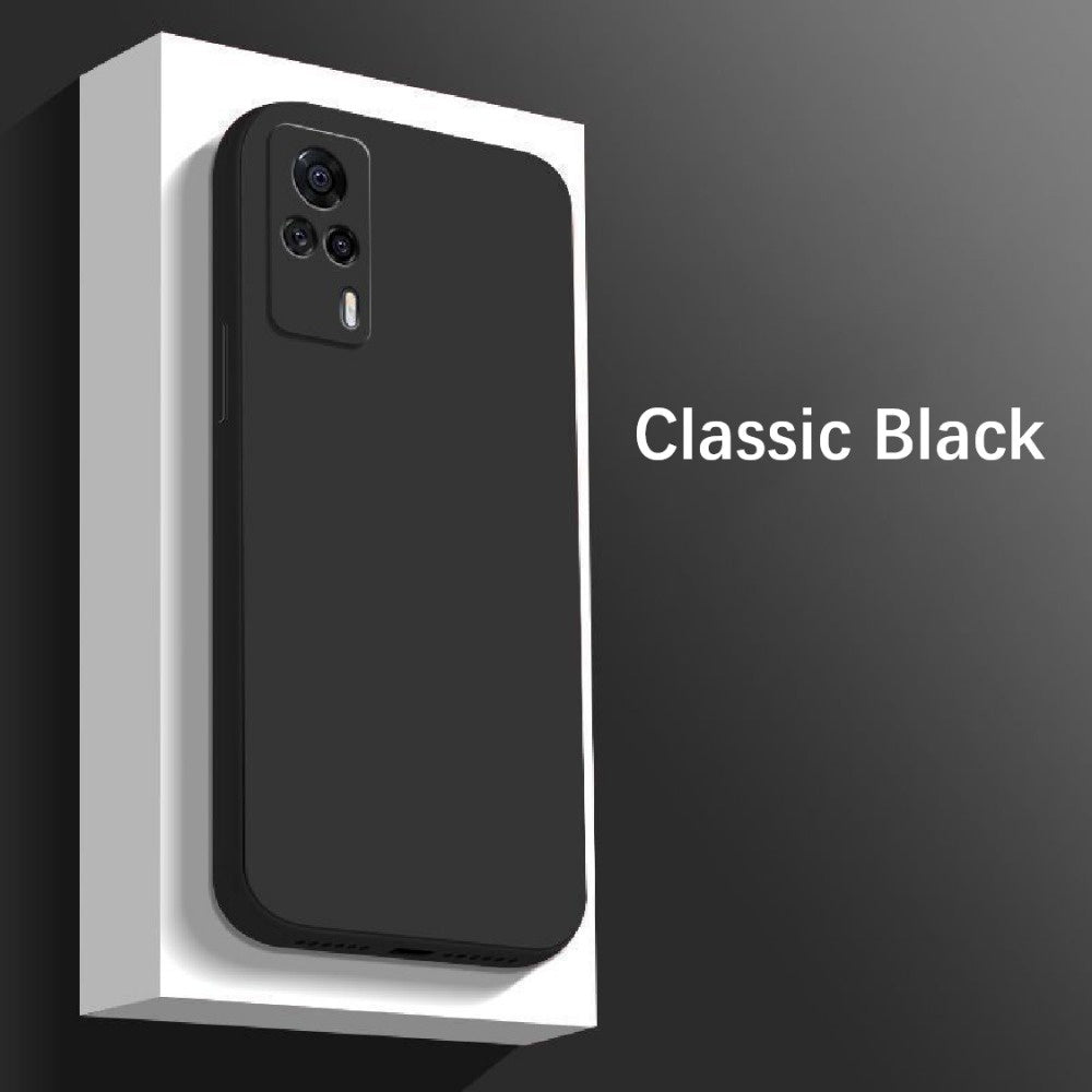 For VIVO S9E Cover Drop and wear resistant Silicone Full Case Classic Simple Solid Color Phone Case Cover