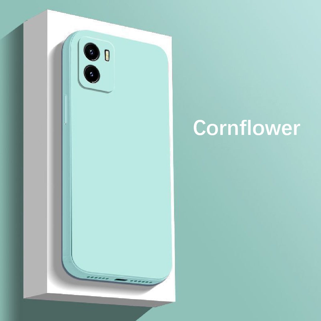 For VIVO Y32T Cover Drop and wear resistant Silicone Full Case Classic Simple Solid Color Phone Case Cover