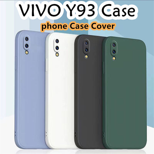 For VIVO Y93 Cover Drop and wear resistant Silicone Full Case Classic Simple Solid Color Phone Case Cover