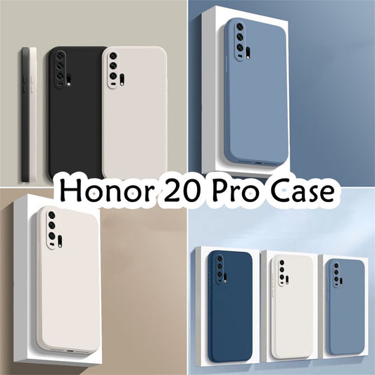 For Honor 20 Pro Cover Drop and wear resistant Silicone Full Case Classic Simple Solid Color Phone Case Cover