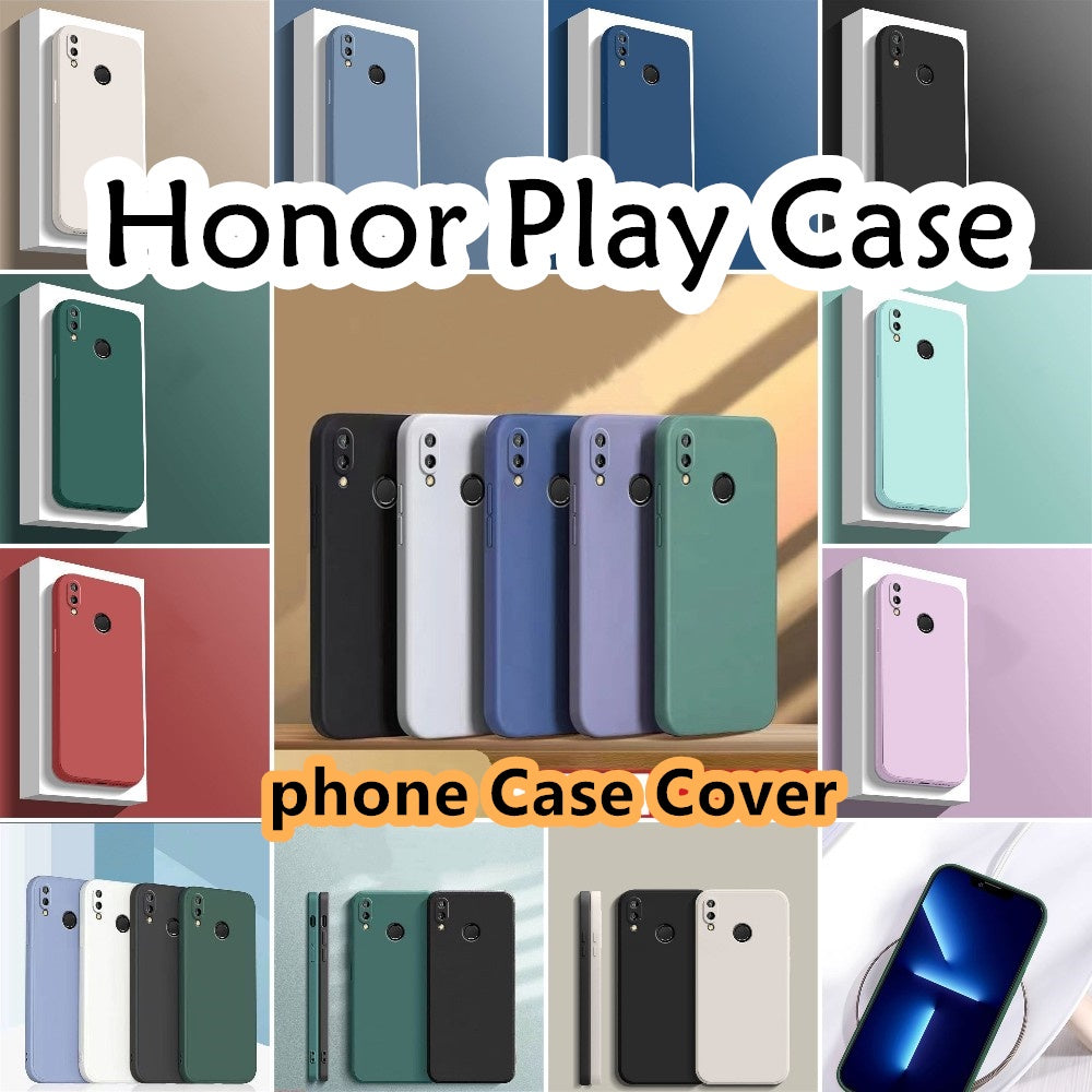 For Honor Play Cover Drop and wear resistant Silicone Full Case Classic Simple Solid Color Phone Case Cover