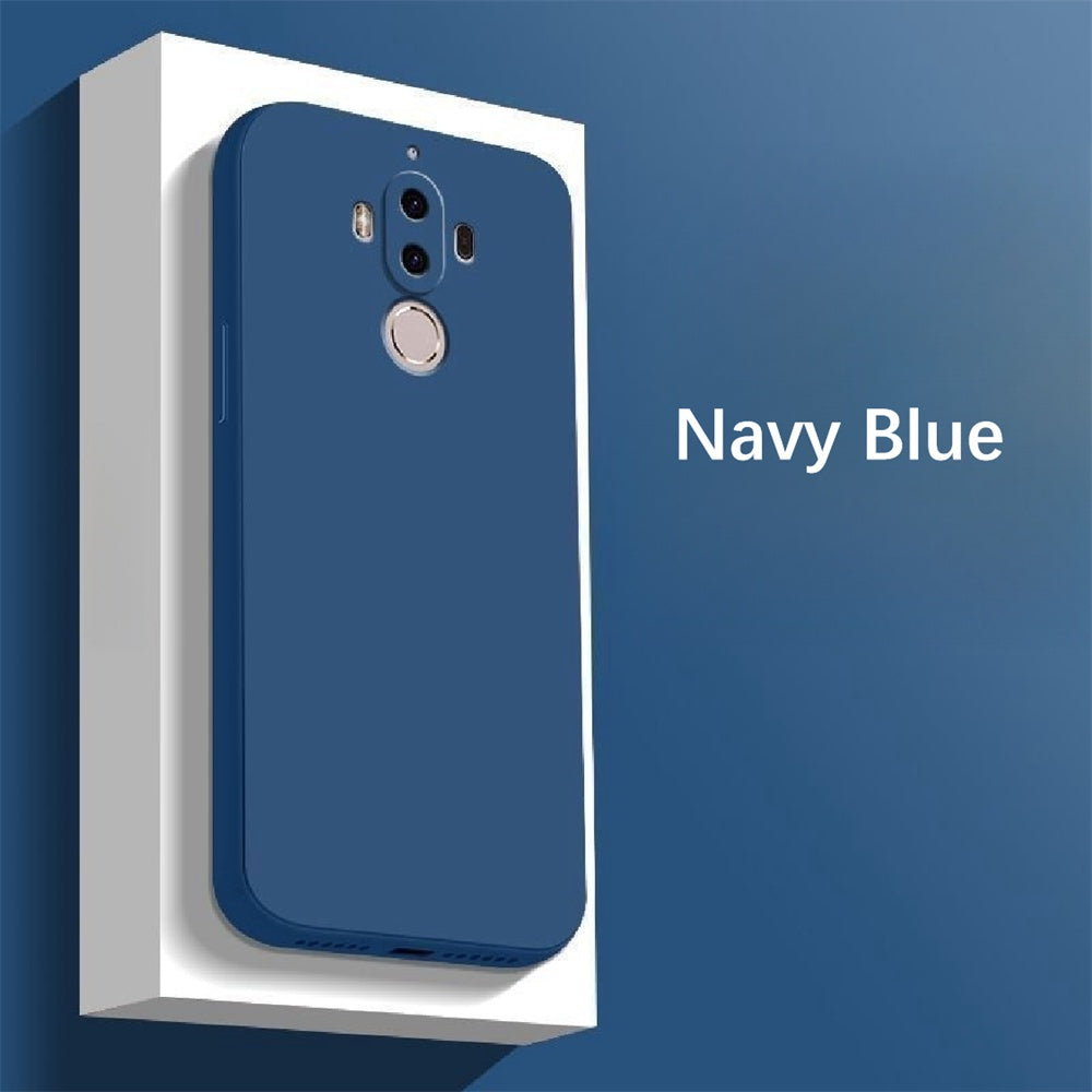For Huawei Mate 9 Cover Drop and wear resistant Silicone Full Case Classic Simple Solid Color Phone Case Cover