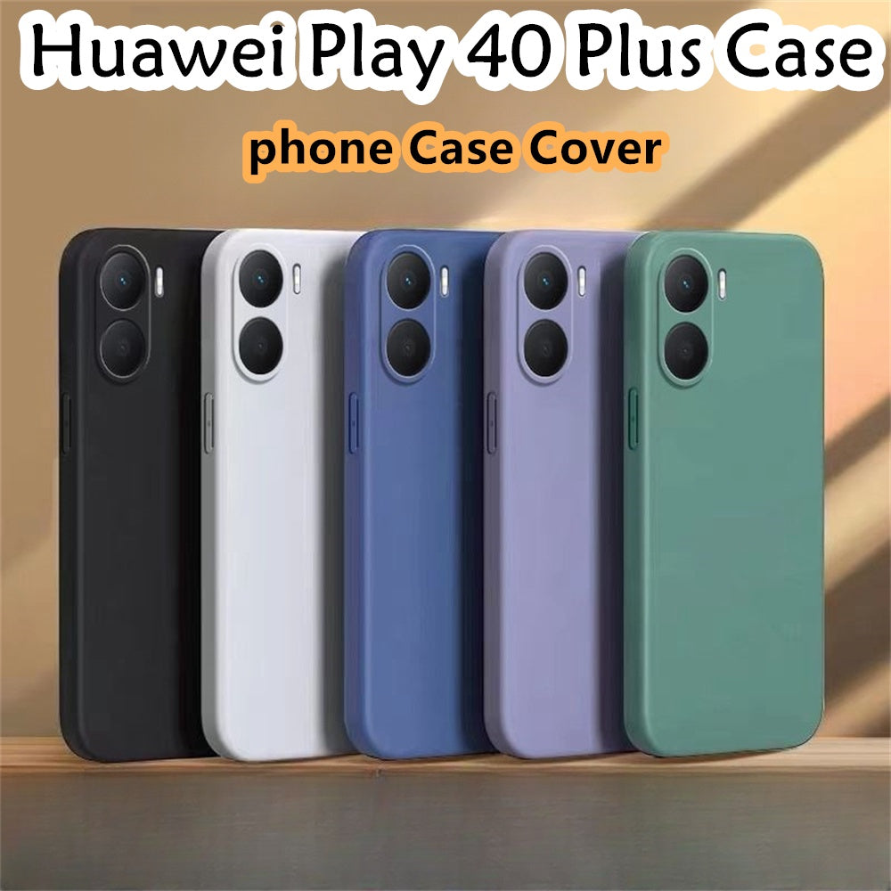 For Huawei Play 40 Plus Cover Drop and wear resistant Silicone Full Case Classic Simple Solid Color Phone Case Cover