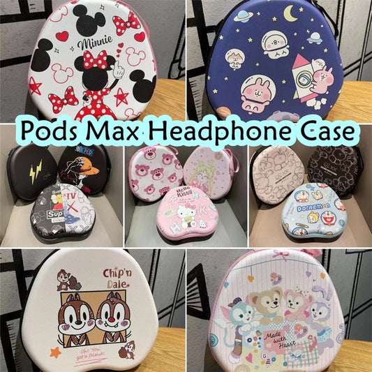For Pods Max Headphone Case Cartoon Creative Patterns Headset Earpads Storage Bag Casing Box