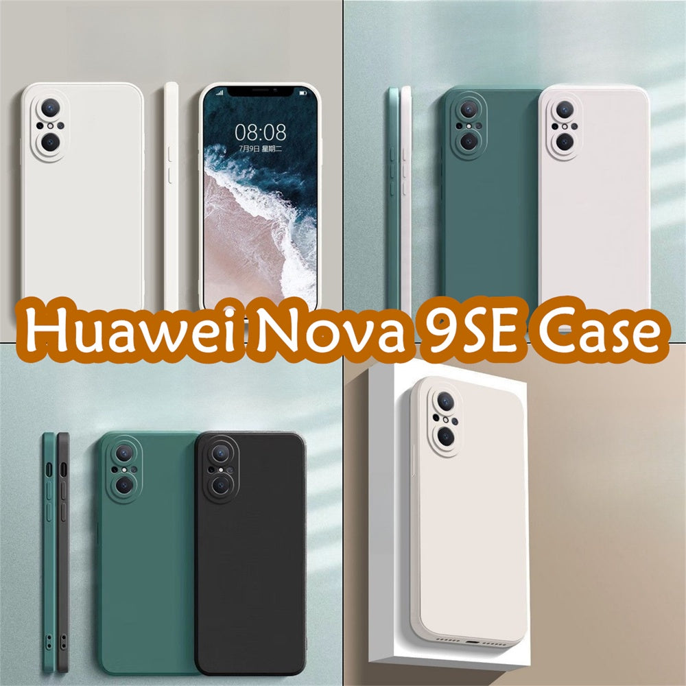 For Huawei Nova 9 SE Cover Drop and wear resistant Silicone Full Case Classic Simple Solid Color Phone Case Cover