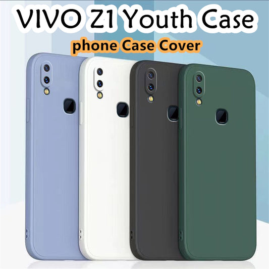 For VIVO Z1 Youth Cover Drop and wear resistant Silicone Full Case Classic Simple Solid Color Phone Case Cover