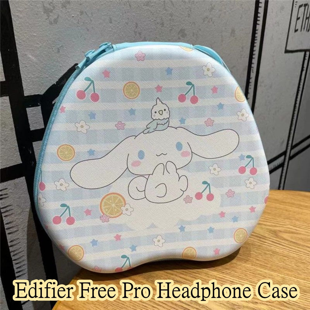 For Edifier Free Pro Headphone Case Cartoon Creative Patterns Headset Earpads Storage Bag Casing Box