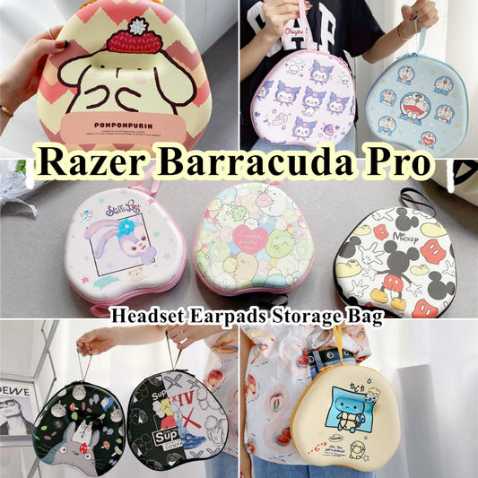 For Razer Barracuda Pro Headphone Case Cartoon Creative Patterns Headset Earpads Storage Bag Casing Box