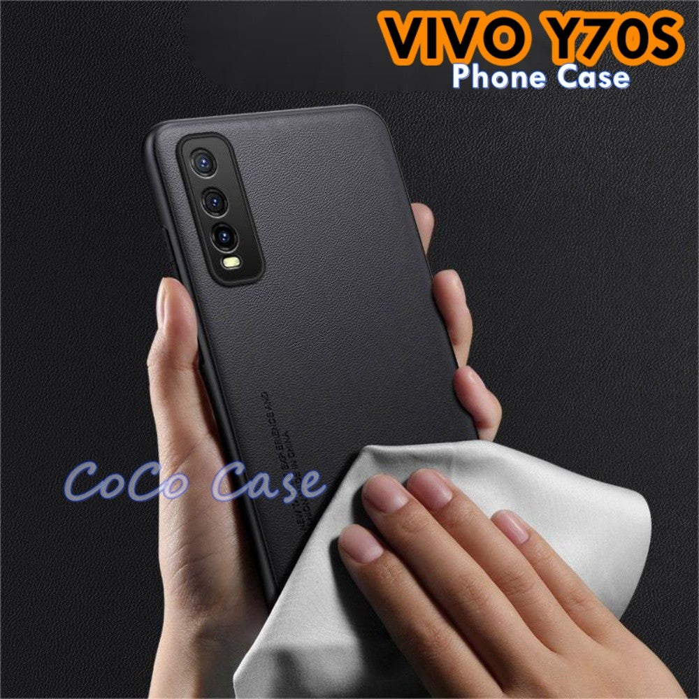 For VIVO Y70S Cover Silicone Professional Full Case Classic Simple Solid Color Phone Case Cover sweatproof