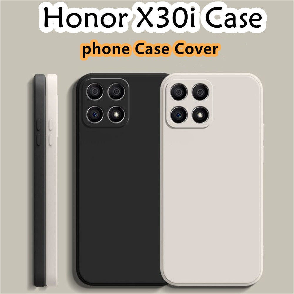 For Honor X30i Cover Drop and wear resistant Silicone Full Case Classic Simple Solid Color Phone Case Cover