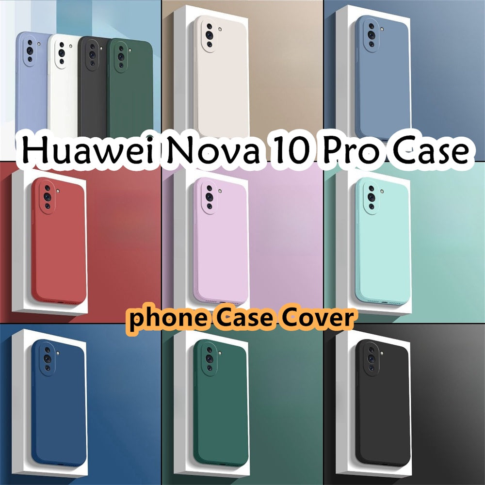 For Huawei Nova 10 Pro Cover Drop and wear resistant Silicone Full Case Classic Simple Solid Color Phone Case Cover