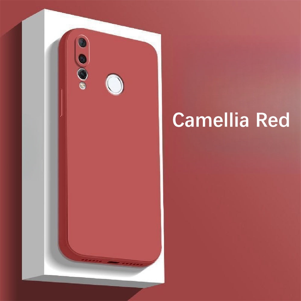 For Huawei Y7P 2020 Cover Drop and wear resistant Silicone Full Case Classic Simple Solid Color Phone Case Cover