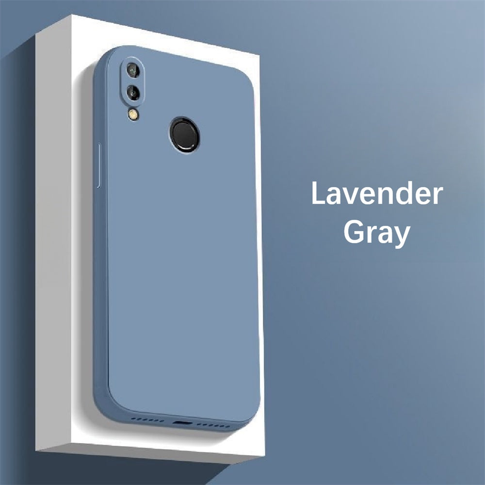 For Huawei Y7 Prime 2019 Cover Drop and wear resistant Silicone Full Case Classic Simple Solid Color Phone Case Cover