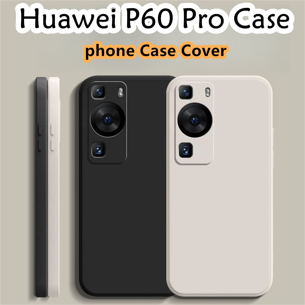 For Huawei P60 Pro Cover Drop and wear resistant Silicone Full Case Classic Simple Solid Color Phone Case Cover