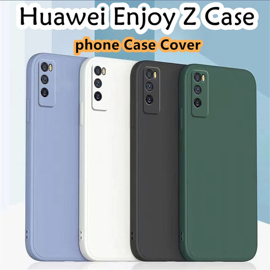 For Huawei Enjoy Z Cover Drop and wear resistant Silicone Full Case Classic Simple Solid Color Phone Case Cover