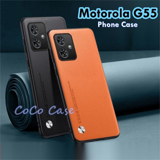For Motorola G55 Cover Silicone Professional Full Case Classic Simple Solid Color Phone Case Cover sweatproof
