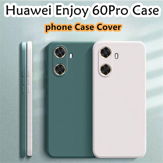 For Huawei Enjoy 60 Pro Cover Drop and wear resistant Silicone Full Case Classic Simple Solid Color Phone Case Cover