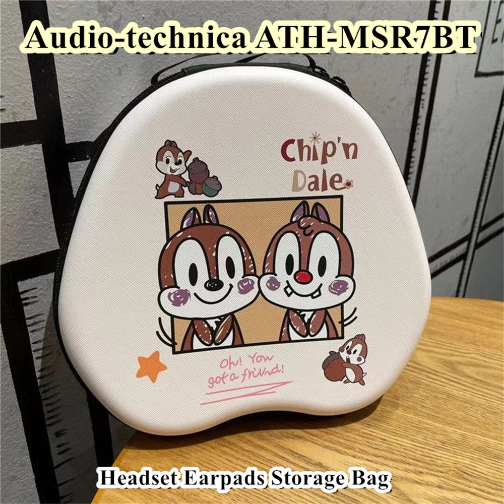 For Audio-technica ATH-MSR7BT Headphone Case Cartoon Creative Patterns Headset Earpads Storage Bag Casing Box