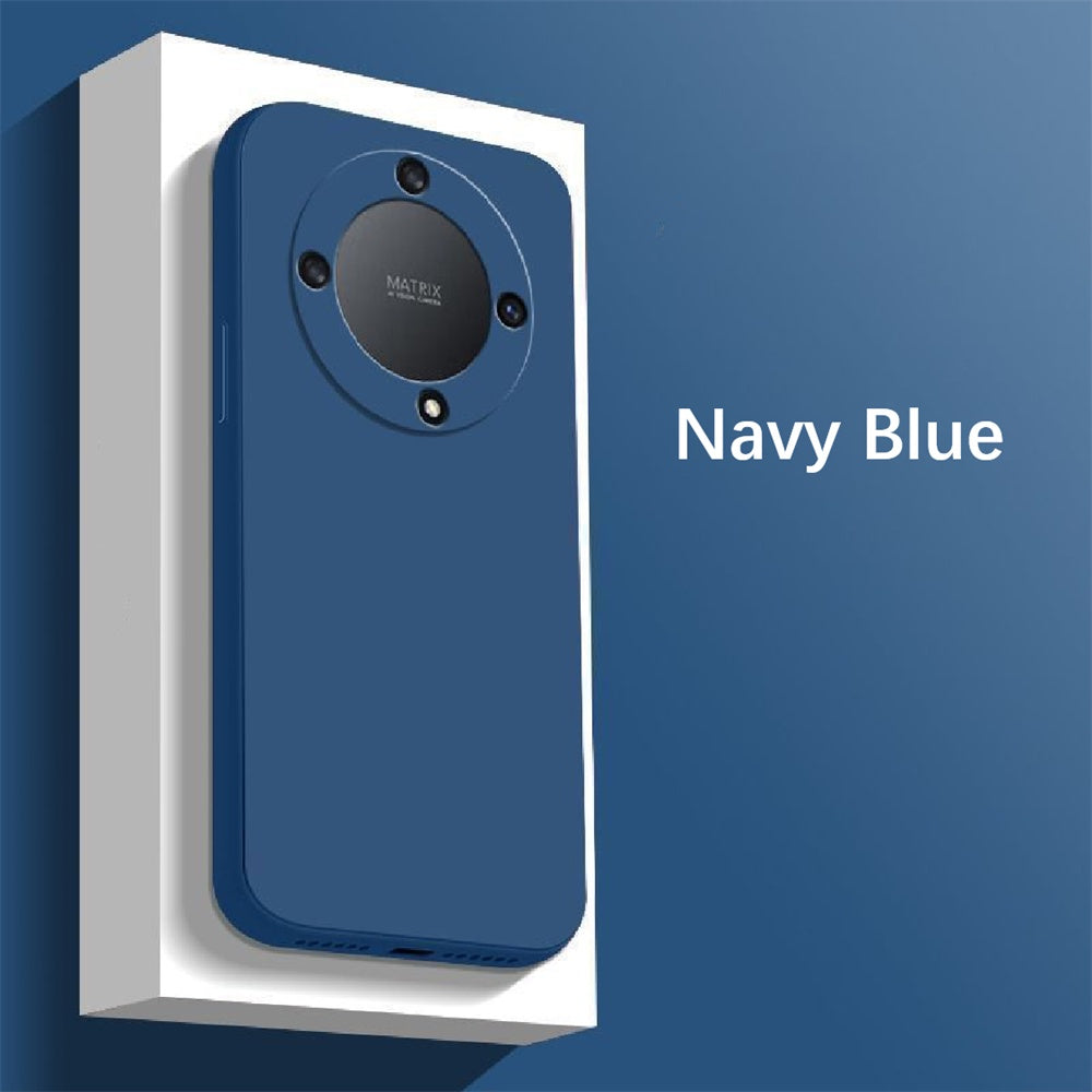 For Honor X9A Cover Drop and wear resistant Silicone Full Case Classic Simple Solid Color Phone Case Cover