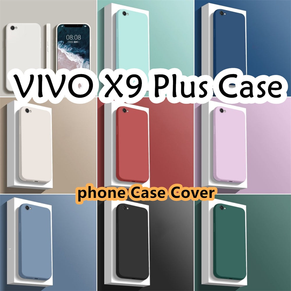 For VIVO X9 Plus Cover Drop and wear resistant Silicone Full Case Classic Simple Solid Color Phone Case Cover